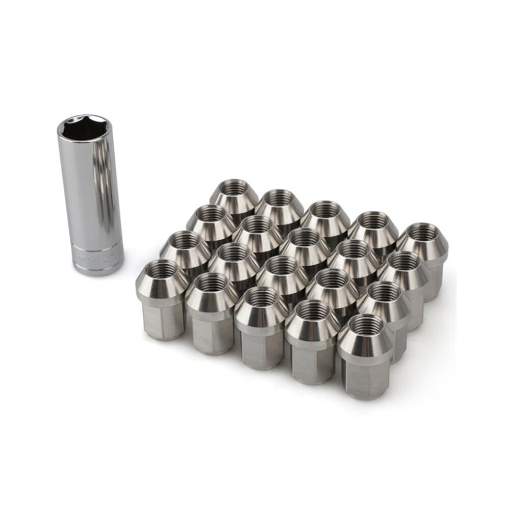 304 Stainless Steel Lug Nuts 20Pcs M12x1.5 Hex 19Mm Length 35Mm Universal Wheel Nuts 4711689740427