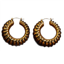Hoop Earrings for Women Chunky Vintage Hoop Earrings Gifts for Girlfriend Lovers Black