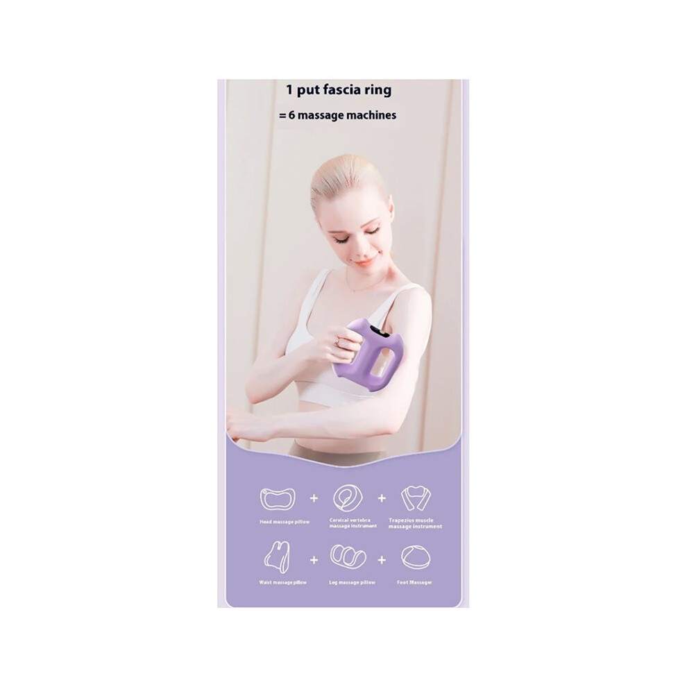 New Electric Fascia Ring Full-Body Vibration Massager Fitness Shaping Fat-Burning Equipment Deep Tissue Massage A