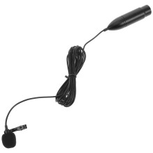 Microphone Cravate Professionnel Portable 48 V XLR 3 Broches, Micro-Cravate en Métal pour Enregistrement Audio et Vidéo