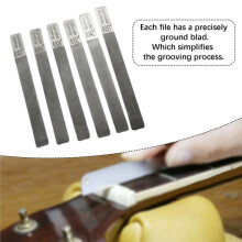 6Pcs Guitar Gauged Nut Slotting File Set DIY Slot Filing Music Guitar Repair Tools 12-53 for Guitar Maintainence Parts