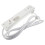 kenable Surge Protected 4 Gang Way Mains Extension Socket UK 13A White  2m 3