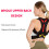 Invisible Posture Corrector Back Brace with Adjustable Back Support Belt and Breathable Mesh Straps M D 4