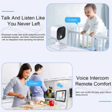 Baby Monitor LCD da 2,8 Pollici Videocamera per Bambini di Sicurezza Wireless 2.4G Conversazione Bidirezionale Visione Notturna Allarme per La