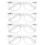 Blue Light Blocking Reading Glasses 2.0x Magnification Clear Frame Square 4 Pack for Women 2