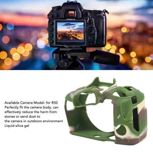 Silicone Camera Case for R50 Soft Anti-Slip Scratch-Resistant Protective Cover 2