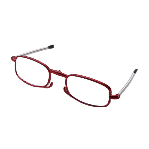 Folding Reading Glasses with Case Anti Blue Light Black Frame +1.50 Compact Keychain Design 2