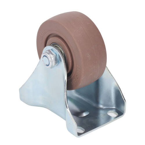 Nylon 3in Fixed Caster Wheel with 280C Temp Resisting Rivet 2