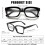 Oversized Square Reading Glasses for Women 3.0 Diopter Blue Light Blocking Spring Hinge Multi Color 2