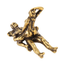 Copper Couple Statue 4.4x2.8cm 1.7x1.1in