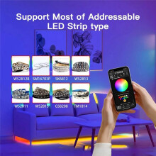 GLEDOPTO ESP32 WLED LED Controller Built in Microphone DIY Pin with IR Sensor Dynamic Lights WS2811 WS2813 WS2815