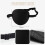Eye Patch for Adults 2 Pack – 3D Contoured Adjustable Black Medical Eye Patch for Vision Therapy 3