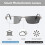 Photochromic Reading Glasses 3.5 Blue Light Blocking Compact Lightweight Blue Frame 4