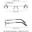 Photochromic Reading Glasses 3.5 Blue Light Blocking Compact Lightweight Blue Frame 5