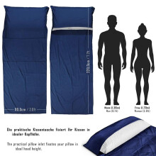 4X Microfiber Sleeping Bag Liner Travel Bed Sack Sleep Bag Liners 36X87 Inch