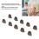10pcs Silicone Domes Open-Type M Natural 4