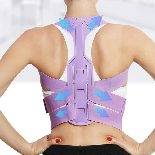 Adjustable Back Posture Corrector and Spine Support Brace for Shoulder Lumbar Alignment Small Size D 1