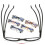 Women's Cat Eye Blue Light Blocking Reading Glasses 2.0 Magnification Black Frame 3