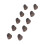 10pcs Silicone Domes Open-Type M Natural 16