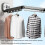 Retractable Wall Mount Clothes Drying Rack - Aluminum, 92cm 3
