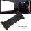 PCIE 4.0 X16 Riser Cable 90 Extension for GPU Black High Speed 5
