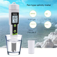 2X TPH 02154 Salinity Meter, Seawater Hydrometer, Salt Content Detection in Brine, for Pools, Drinking Water, Aquarium