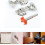 4PCS Hydraulic Soft-Close Hinges 304 Stainless 4
