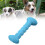 Cute Blue Bone Rubber Chew Toy for Small & Medium Dogs 15