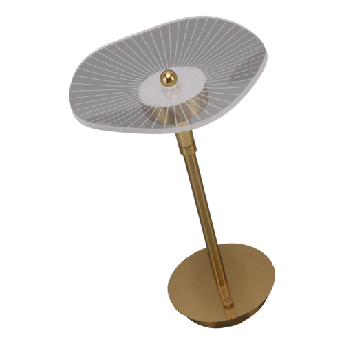 Stepless Dimmable Touch Table Lamp with 700mAh USB Rechargeable Night Light in Copper