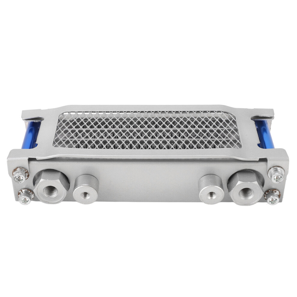Aluminum Motorcycle Oil Cooler Kit 4 Rows For 50Cc-110Cc Engines Blue 8421389488890