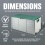 Lockable Garden Storage Box with Wheels 4