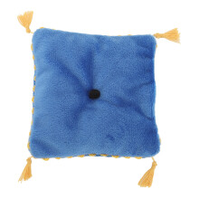 Dollhouse Miniature Pillow Cushion 9.5x9.5 cm Blue