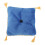Dollhouse Mini Pillow Cushion 9.5x9.5cm Blue 1