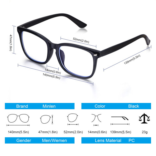 2 Pack Blue Light Blocking Glasses Black Leopard for Reading Gaming Computer Anti Glare UV Filter 1