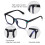 2 Pack Blue Light Blocking Glasses Black Leopard for Reading Gaming Computer Anti Glare UV Filter 4
