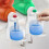 12pcs Cup Holder Anti-Overflow Laundry Detergent Cup Holder Folding Bracket Seamless Hook Black 3