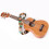 5X Justerbar Mjuk Polyester Gitarr Ukulele Gitarr Akustisk Bas Axelrem Bältesband Krokband 5