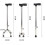 Large Cane Light FourClaw Elderly Crutches MultiFunctional Adjustable NonSlip Crutches 5