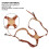 Leather Double Shoulder Camera Harness Strap for DSLR, Brown 6