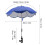 14in UV-Protected Stroller Parasol - Sapphire Blue, Adjustable 2