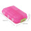 Waterproof Plastic Medicine Box with 10 Compartments, Rose Red 2