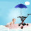 14in UV-Protected Stroller Parasol - Sapphire Blue, Adjustable 6