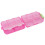 Waterproof Plastic Medicine Box with 10 Compartments, Rose Red 10