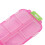 Waterproof Plastic Medicine Box with 10 Compartments, Rose Red 11