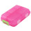 Waterproof Plastic Medicine Box with 10 Compartments, Rose Red 12