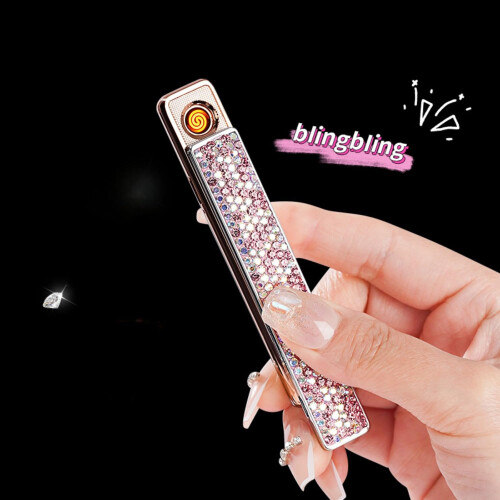 USB Rechargeable Windproof Electric Arc Lighter with Moisture Proof Design, Shiny Silver Finish 2
