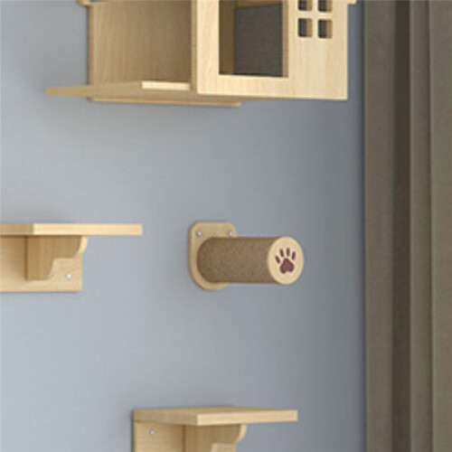 Cat Hammock Climbing Frame, Wall Climbing Frame, Small Solid Wood Cat Climbing Frame. 1