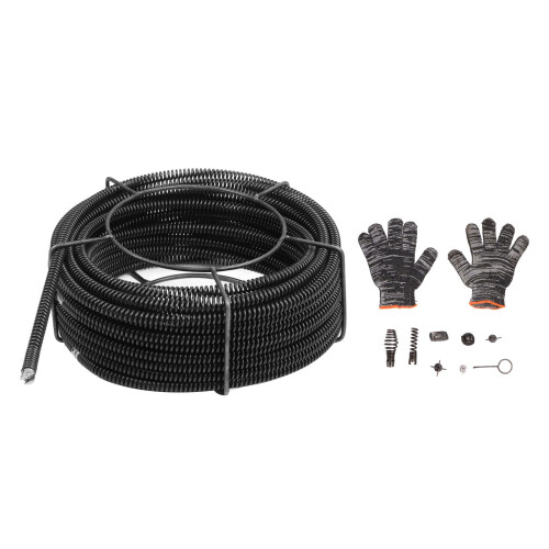 Drain Cleaning Cable 30m 16mm Spring, 9.5mm Steel