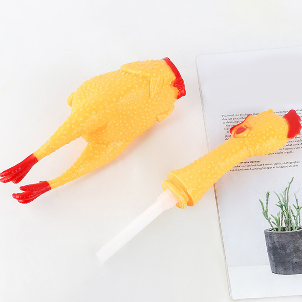 Squeaking Chicken Toy for Adults and Pets