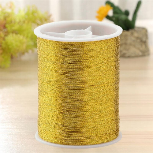 20 Rolls 1100M 0.1MM Thin Metallic Thread Shimmer Christmas Glitter Embroidery Floss String Polyester Tinsel Cord A 2
